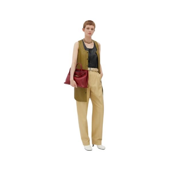 Top-Griff-Tasche aus seidigem Kalbsleder in Rosenholz 25 cm - Image 4
