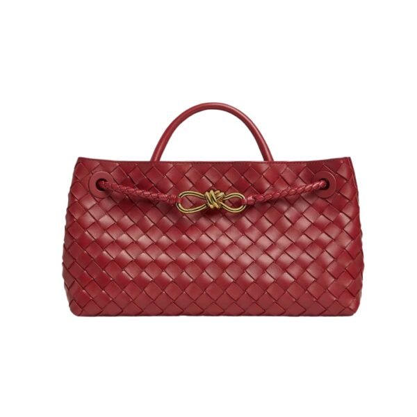 Top-Griff-Tasche mit verlängertem Griff in Rosenholz 18 cm