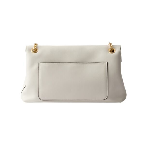 Doux mittelgroße Ledertasche Weiß 16cm - Image 3