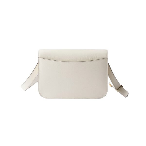 Saffiano Leder-Schultertasche mit Überschlag 15 cm - Image 3