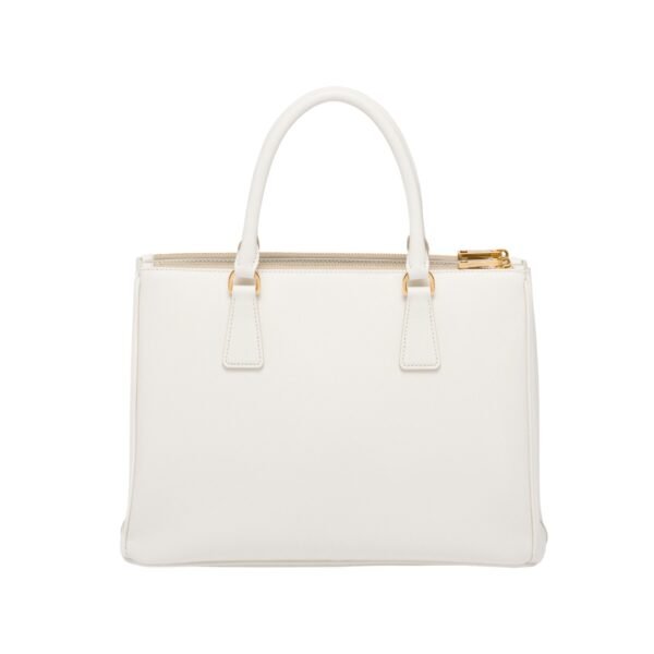 Große Galleria Saffiano-Ledertasche Weiß 24 cm - Image 3