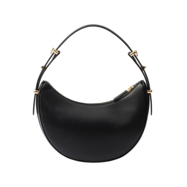 Arqué kleine Lederschultertasche Schwarz 18.5cm - Image 3