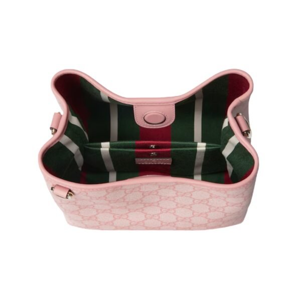 GG Emblem Mini-Beuteltasche Hellrosa 19 cm - Image 3