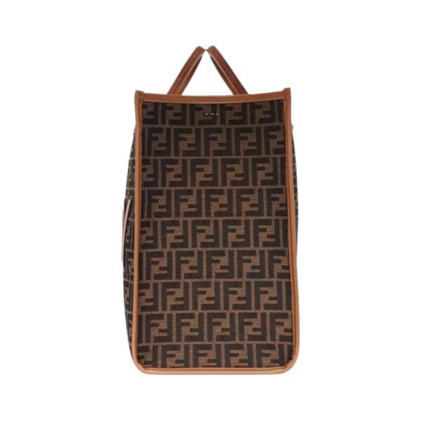 FF braune Stoff Shopping Tasche 35 cm - Image 3