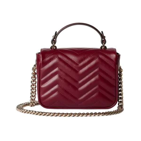 GG Marmont Mini-Tote-Tasche Rosso Ancora Rot 17 cm - Image 3