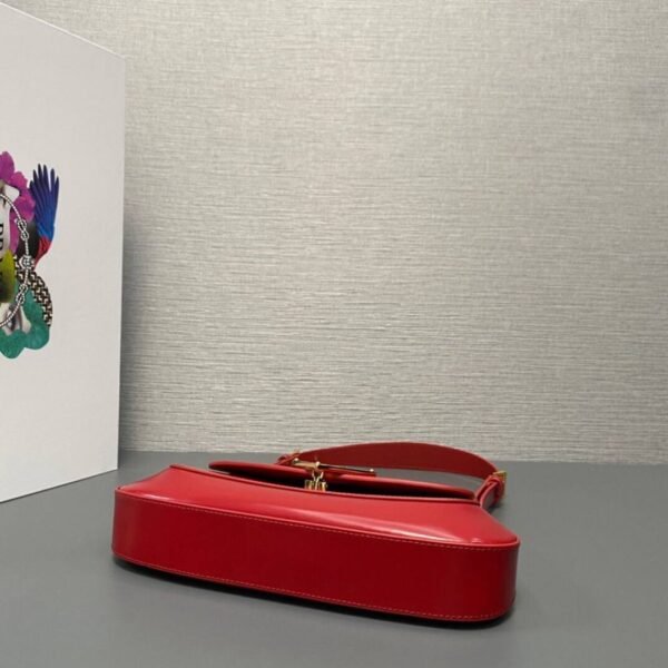 Patent Leather Shoulder Bag Rot 22 cm - Image 4