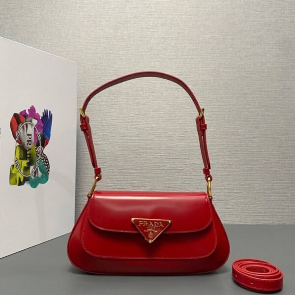 Patent Leather Shoulder Bag Rot 22 cm - Image 6