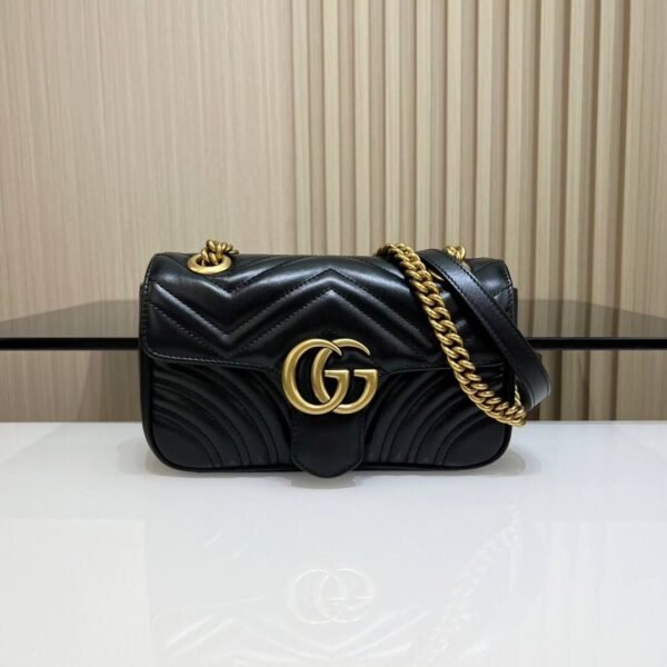 GG Marmont Schwarz/Goldbraun 26 cm - Image 2
