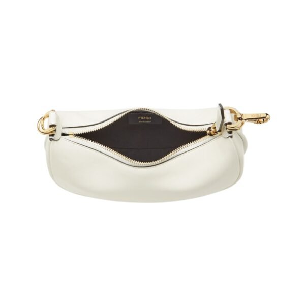 Mini weiße Ledertasche 13 cm - Image 4