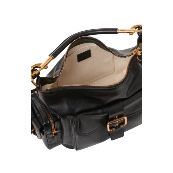Kamera-Tasche aus glänzendem Leder 34 cm - Image 4