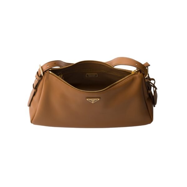 Aimée große Lederschultertasche Karamell 23cm - Image 4