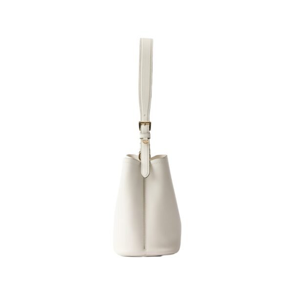 Mittelgroße Ledertasche in Weiß 22.5 cm - Image 4