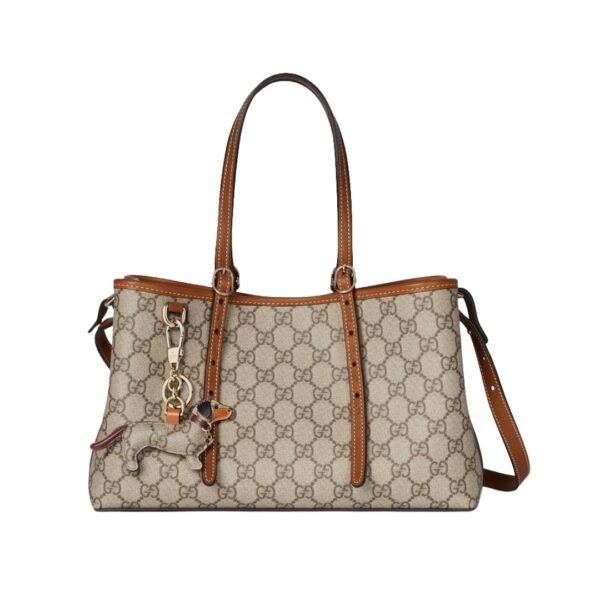 GG Emblem Kleiner Shopper 30 cm - Image 4