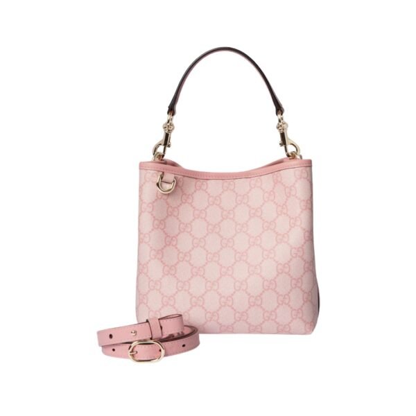 GG Emblem Mini-Beuteltasche Hellrosa 19 cm - Image 4