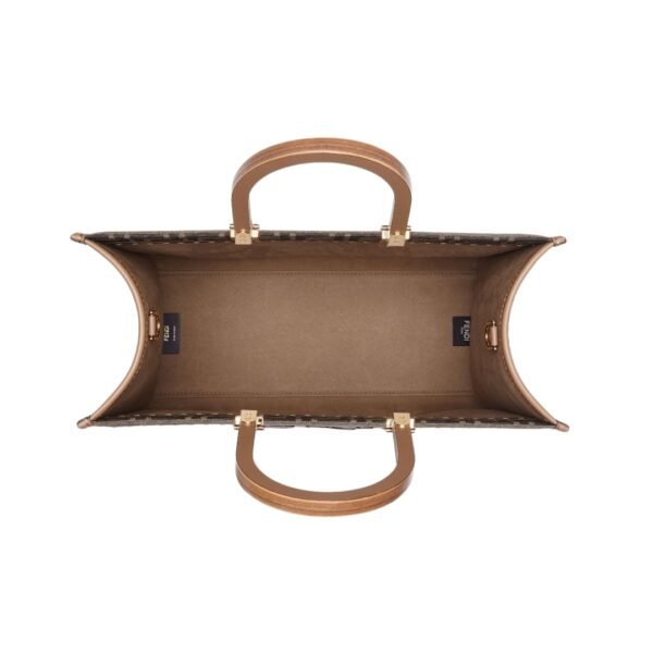Braune FF Stoff-Shoppingtasche 31 cm - Image 4