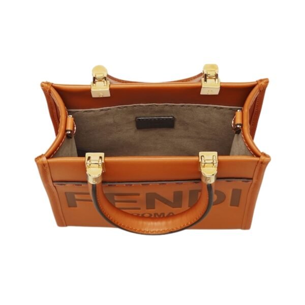 Mini braune Ledertasche 17.5 cm - Image 4
