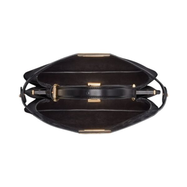 Schwarze Ledertasche  25.5 cm - Image 4