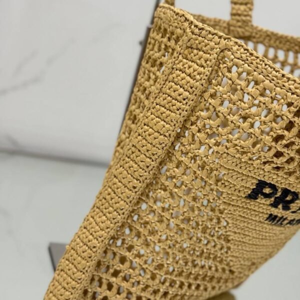 Crochet Tote Beige 38 cm - Image 2