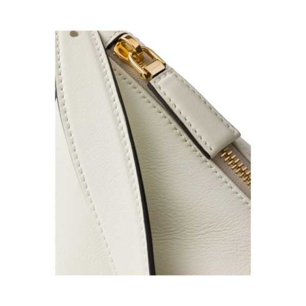 Aimée mittelgroße Lederhandtasche in Weiß 18cm - Image 5