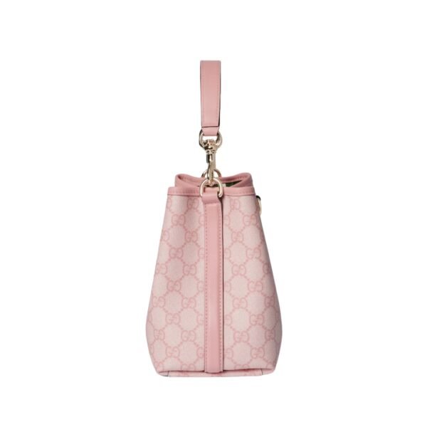 GG Emblem Mini-Beuteltasche Hellrosa 19 cm - Image 5