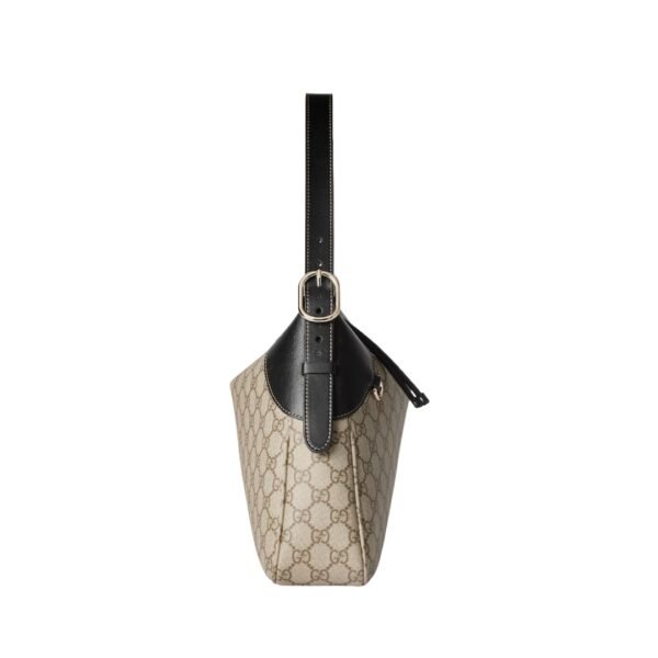Dunkelbraun GG Emblem Schultertasche 37 cm - Image 5