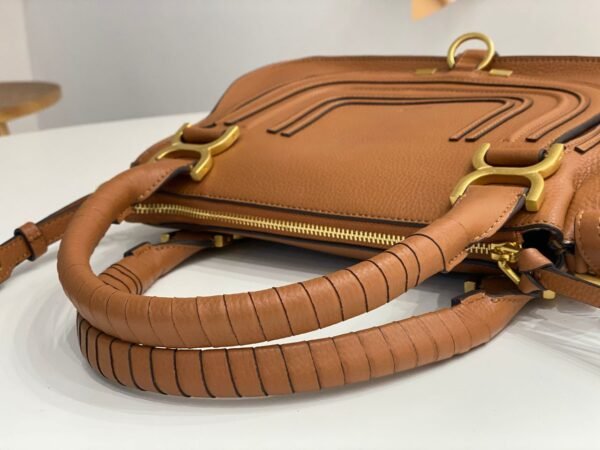 Marcie-genarbtem Braun 36 cm - Image 4