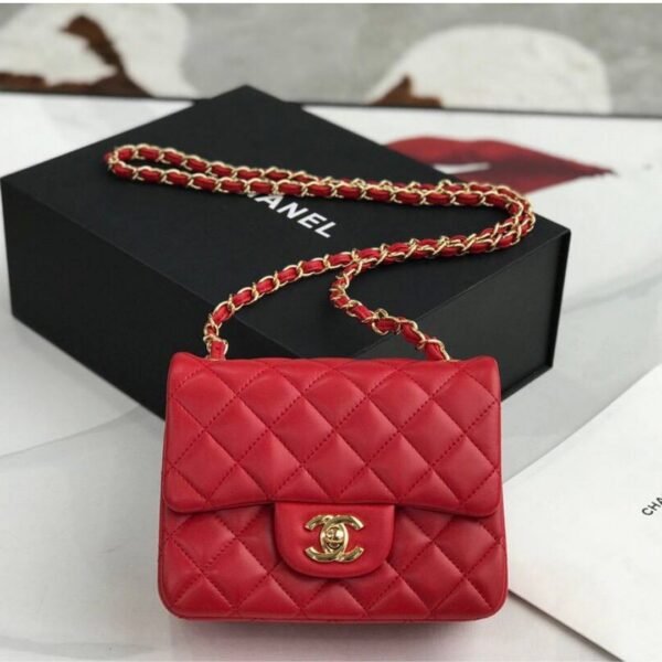Mini Classic Flap Rot 17 cm - Image 3