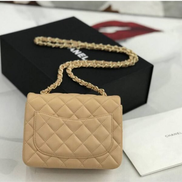 Mini Classic Flap Beige 17 cm - Image 4