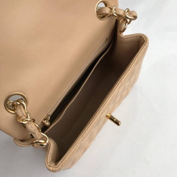 Mini Classic Flap Beige 17 cm - Image 5