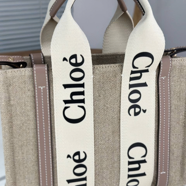 Woody Tote Bag Musk Grau 26 cm - Image 3