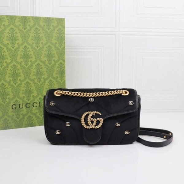 GG Marmont Mini Schwarz 22 cm - Image 2