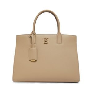 Frances Leder-Tote Beige 32,5 cm
