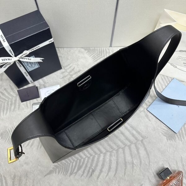 Große Schultertasche Schwarz 40 cm - Image 4