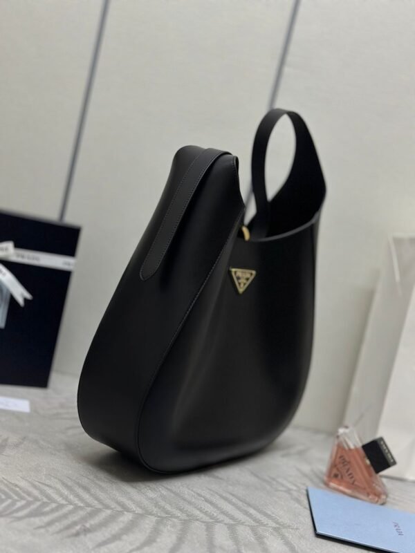 Große Schultertasche Schwarz 40 cm - Image 5