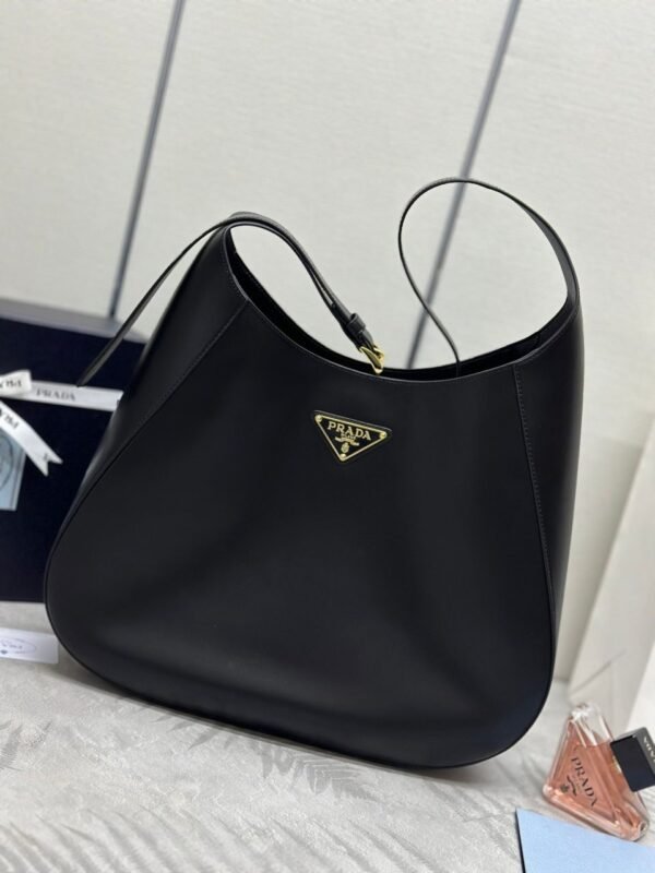 Große Schultertasche Schwarz 40 cm - Image 6