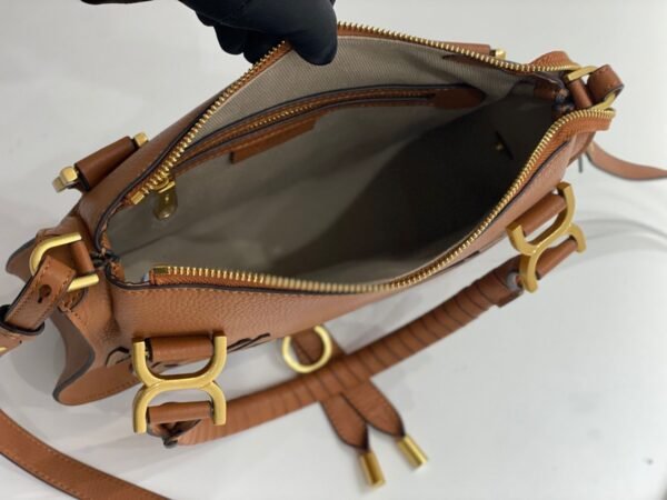 Marcie-genarbtem Braun 36 cm - Image 6