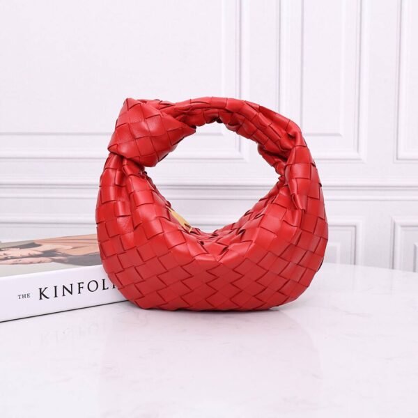 Intrecciato Leather Mini Jodie Rot 26 cm - Image 3