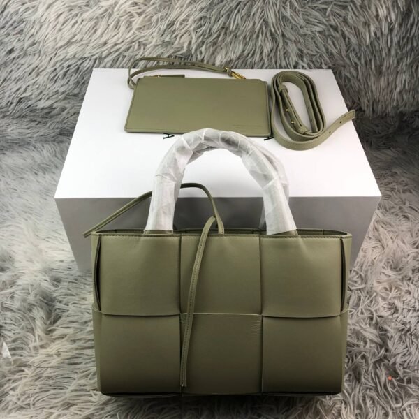Tote-Tasche mit verlängertem Griff in Travertin 25 cm - Image 2