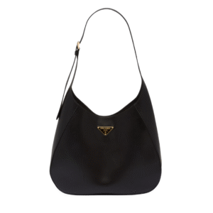 Große Schultertasche Schwarz 40 cm