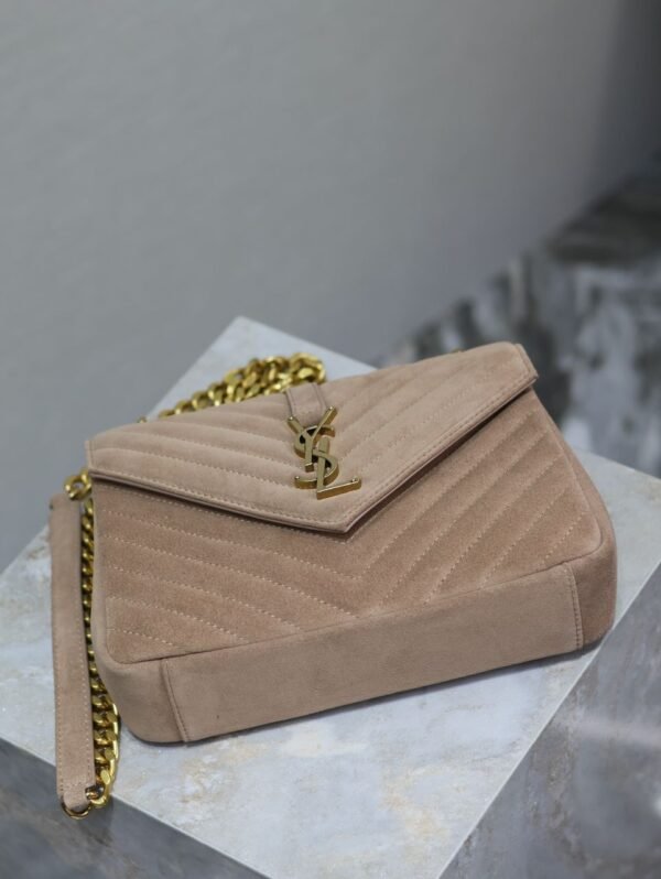 wildleder Karamell mit Goldschnalle 24 cm - Image 3