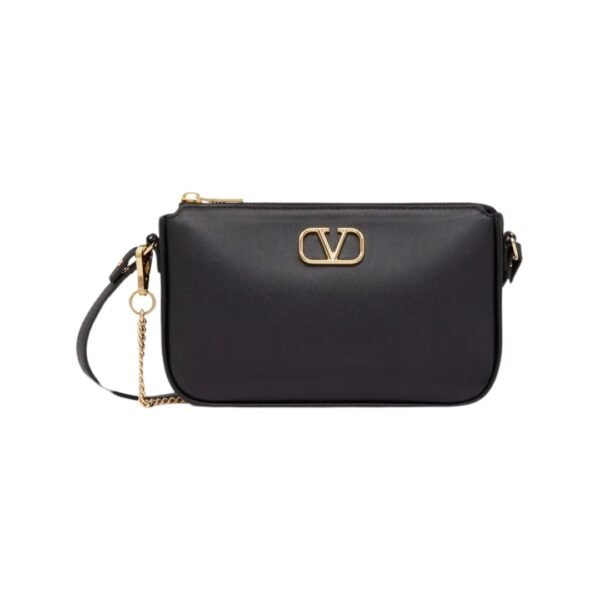 Kalbsleder Crossbody Black 20.5 cm