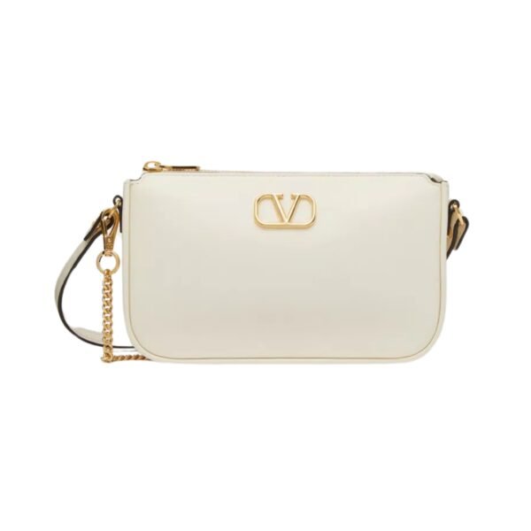 Kalbsleder Crossbody Ivory 20.5 cm