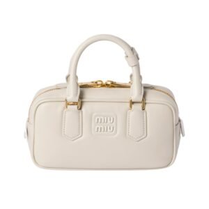 Arcadie-Leder-Mini Kreideweiß 10.5 cm
