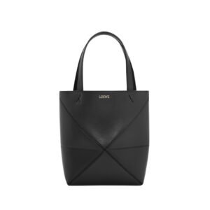 Mini Puzzle Fold Tote Schwarz 20 cm