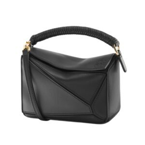 Mini Puzzle Tasche Schwarz 12.5 cm