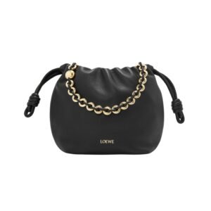 Mini Flamenco Tasche Schwarz 17 cm