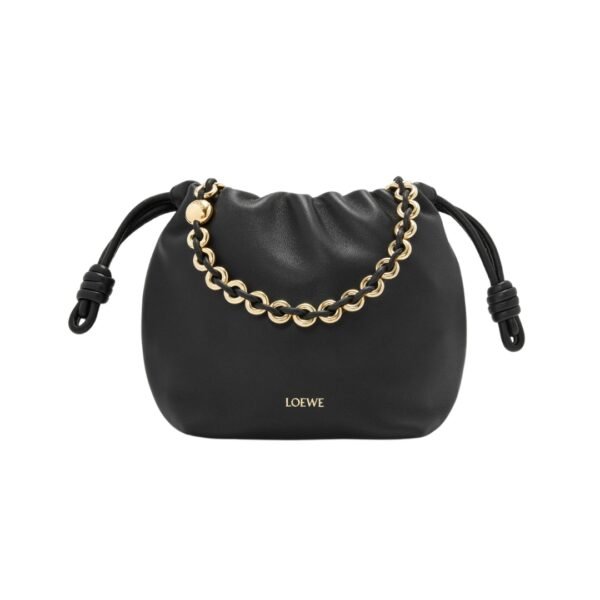 Mini Flamenco Tasche Schwarz 17 cm