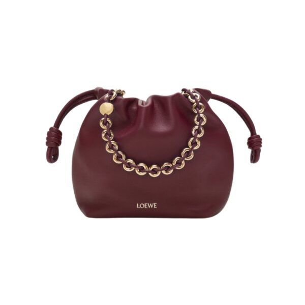 Mini Flamenco Tasche Dunkelburgunder 17 cm