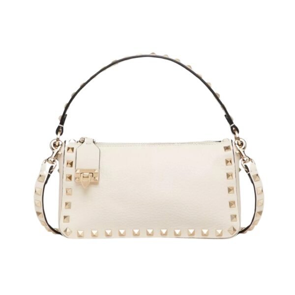 Kalbsleder Crossbody Hell-Elfenbein 19 cm
