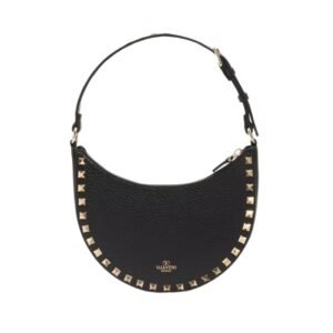 Grainiges Kalbsleder Schwarz 20 cm